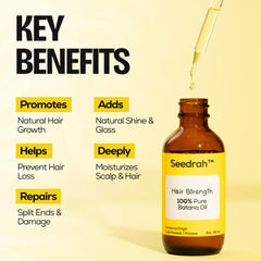 SEEDRAH Batana Oil on dry hair to reduce split ends