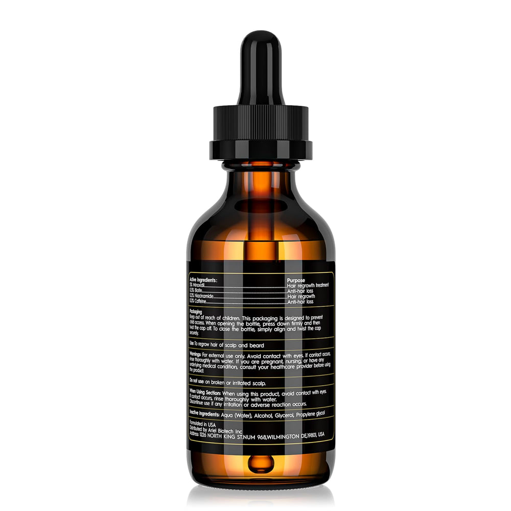 Sefralls 5% Minoxidil oil daily application for thinning hair