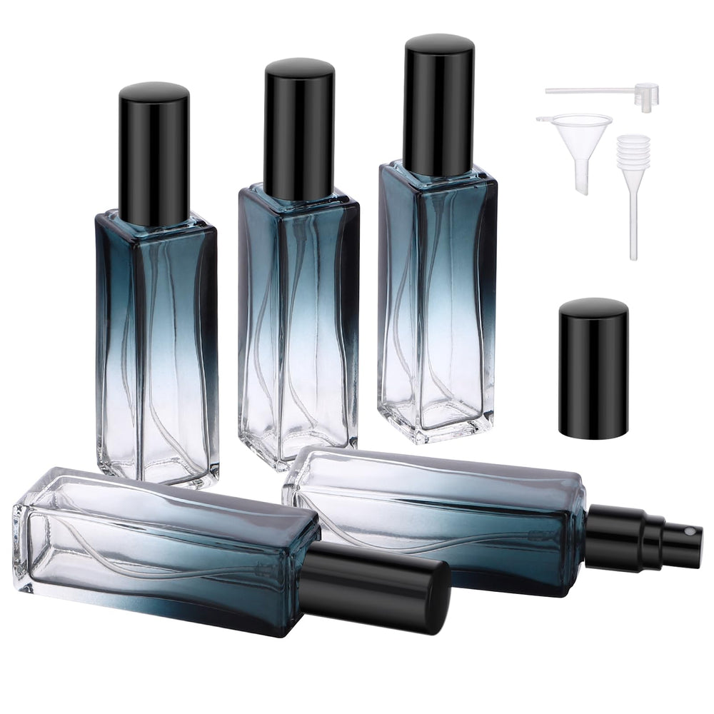 Segbeauty five-pack glass perfume bottles, 20ml each, travel-ready