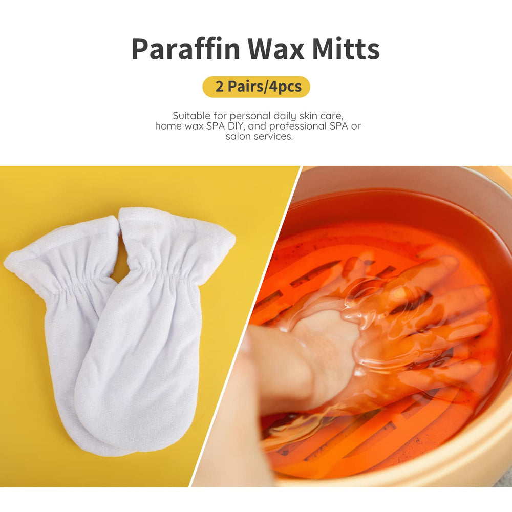 Segbeauty paraffin wax mitts with heat retention for soothing warmth