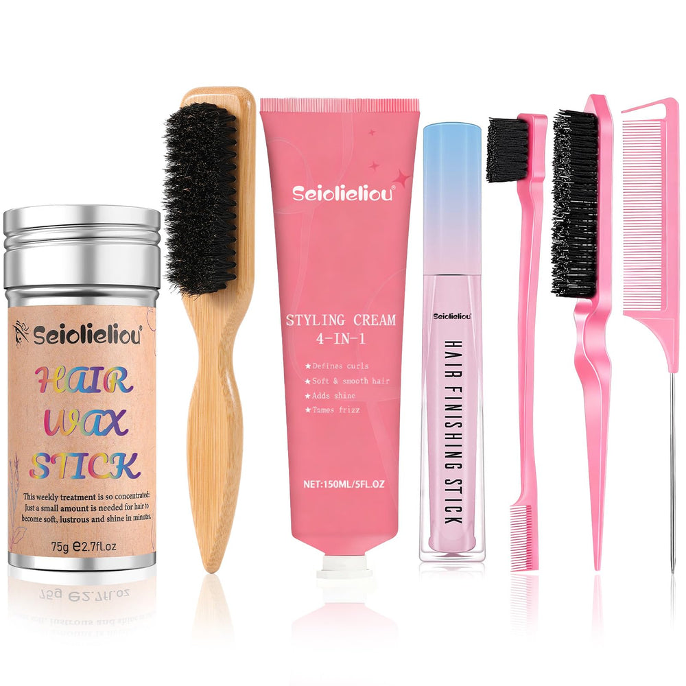 Seiolieliou hair finishing stick closeup for precise touch-ups and flyaways control