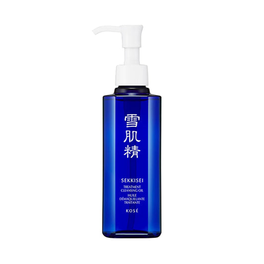 SEKKISEI Treatment Cleansing Oil bottle highlighting premium packaging and gentle cleanse.