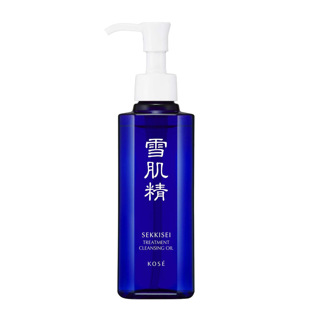 SEKKISEI Treatment Cleansing Oil bottle emphasizes hydrating cleansing for radiant skin.