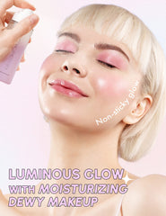 Self Beauty Glow dewy finish on skin for a radiant, natural look.