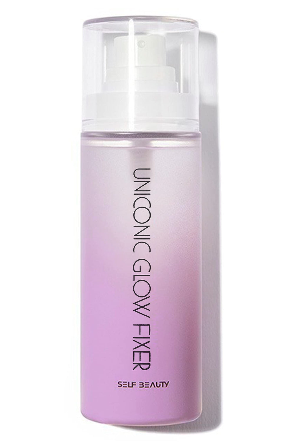 Self Beauty Glow setting spray bottle delivering daily hydration and long-lasting makeup support.