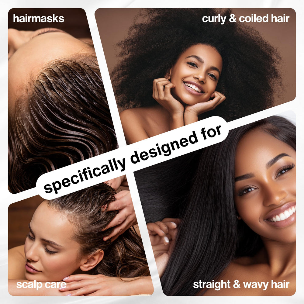 SELFWISE dropper applying oil to scalp for targeted care.