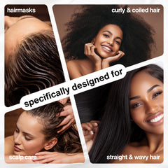 SELFWISE dropper applying oil to scalp for targeted care.