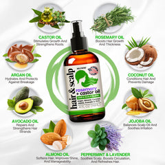 SELFWISE scalp massage with oils soothing irritation and balancing scalp.