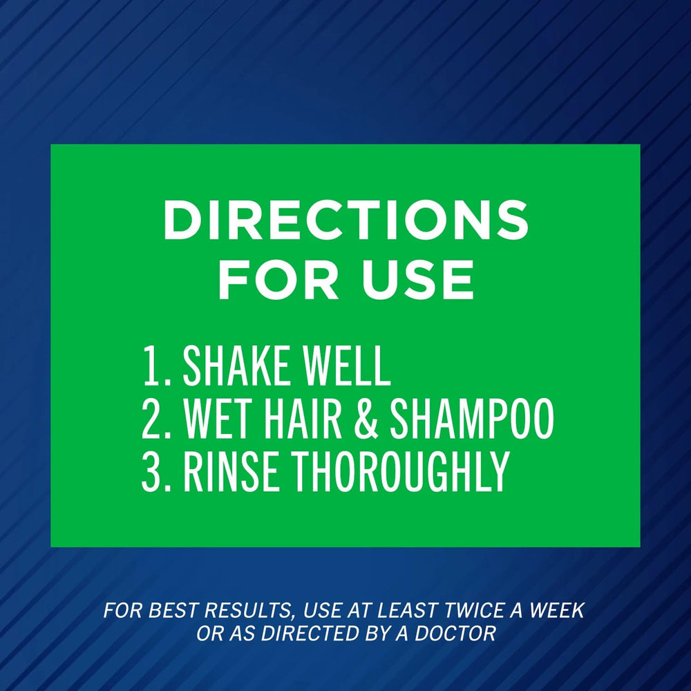 Selsun Blue shampoo lather on wet hair during shower