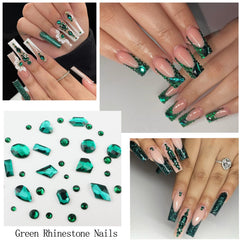 SEMATA using tweezers to place a rhinestone on nail, helps accurate application