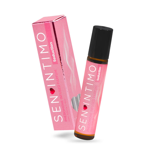 Sen Intimo Seduction rollerball close-up for discreet daily fragrance application.