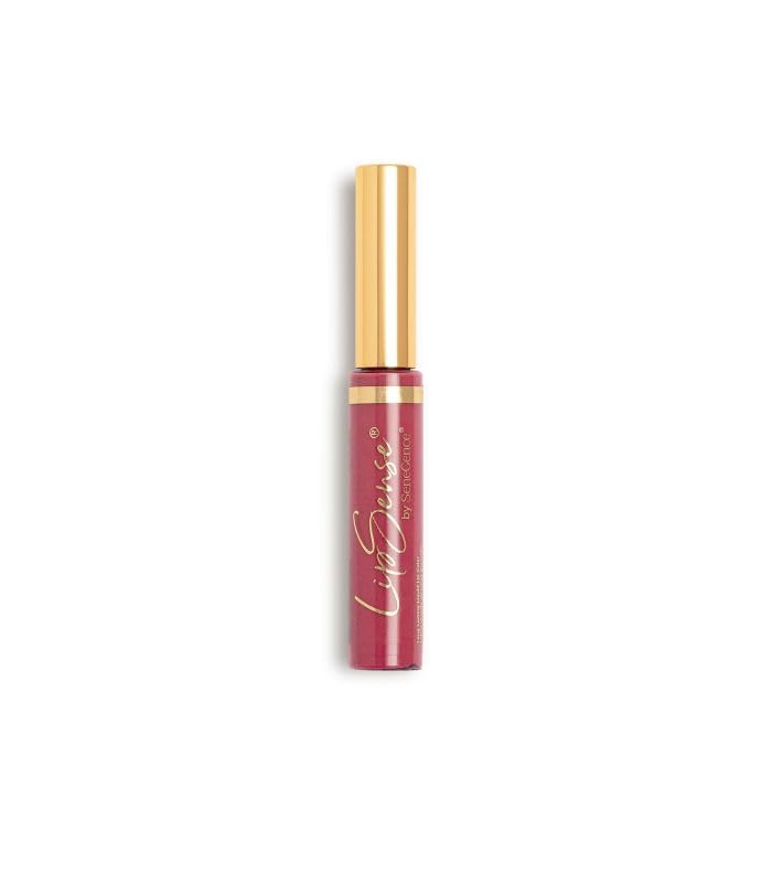 SeneGence LipSense close-up swatch showing long-lasting color with fade resistance.