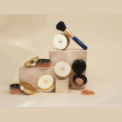 SeneGence Silver Rose powder over foundation to set makeup and contour softly