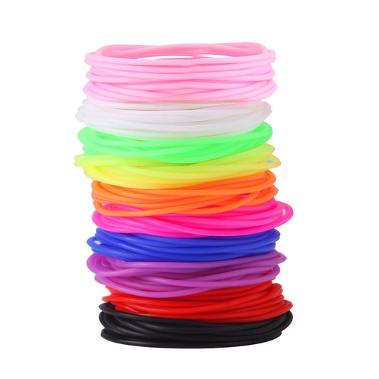 Senkary rainbow silicone jelly bracelets for party favors and casual wear