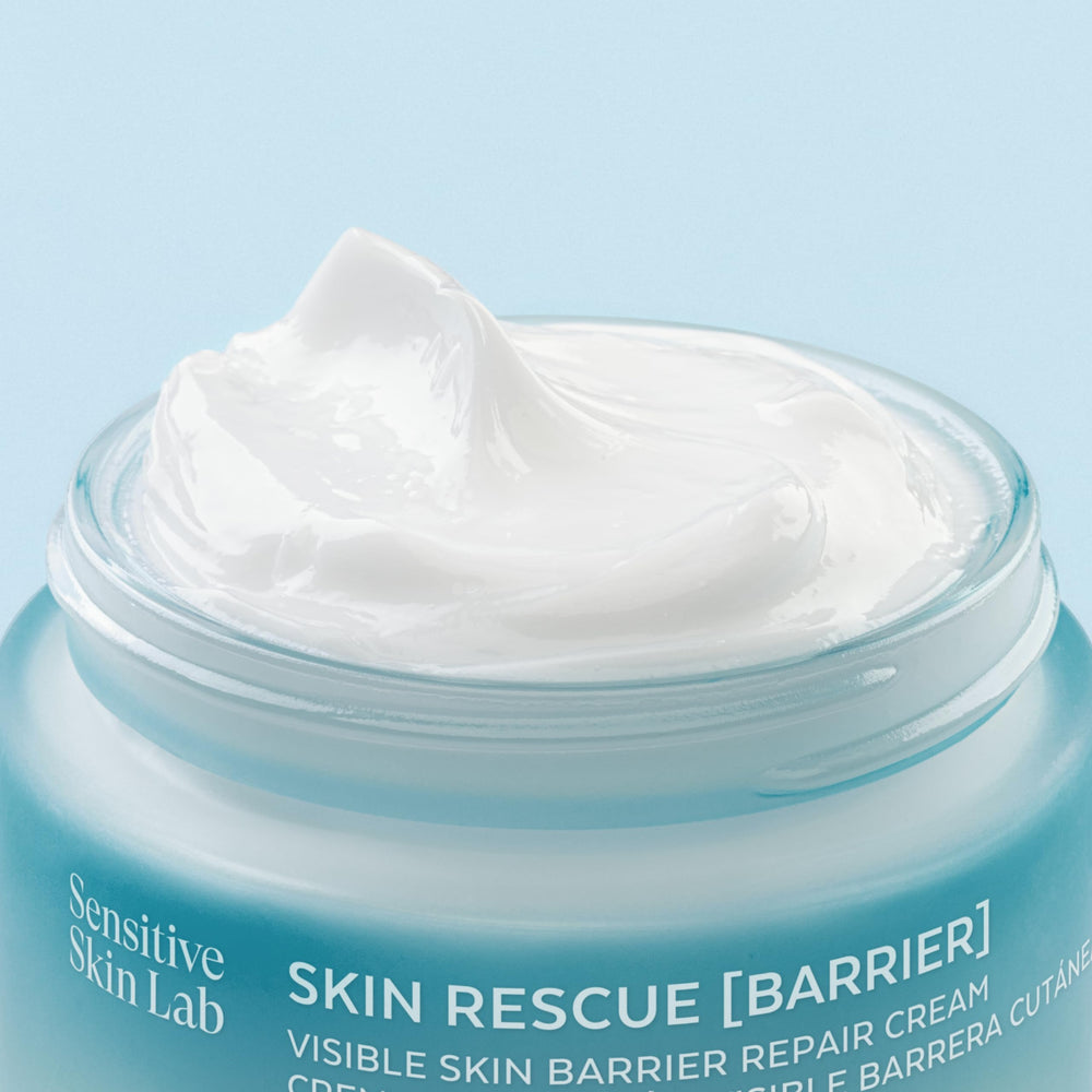 Application on skin demonstrates a smooth, lightweight feel with Sensilis Skin Rescue.
