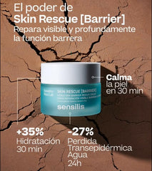 Ceramides support the moisture barrier in Sensilis Skin Rescue.