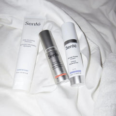 Texture close-up of Sente cleanser for dry skin