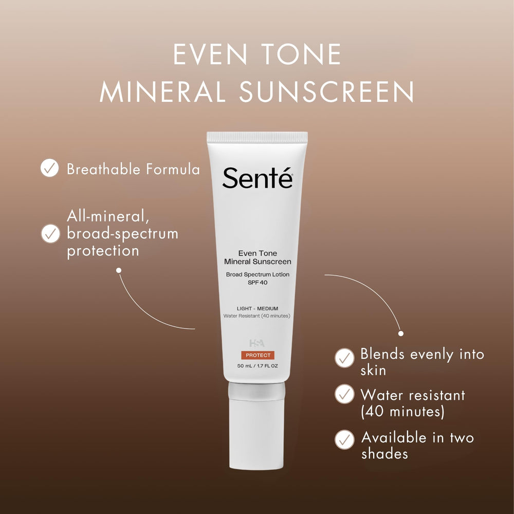 Sente Even Tone tinted swirl demonstrates light, sheer coverage and blendability
