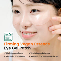 SEONGLOW hydrogel eye patches close-up texture delivering hydration