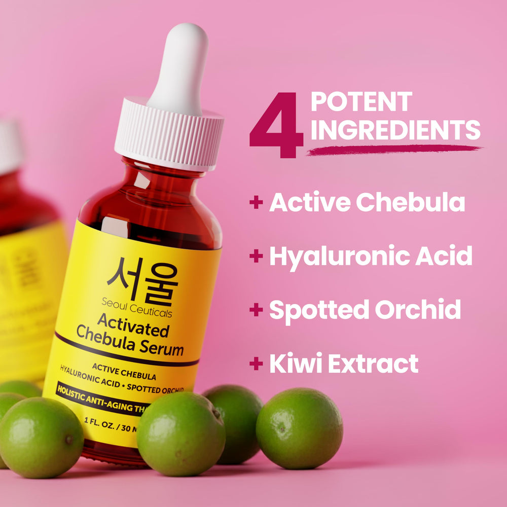 SeoulCeuticals Chebula Active Serum dispenser enables precise, easy application