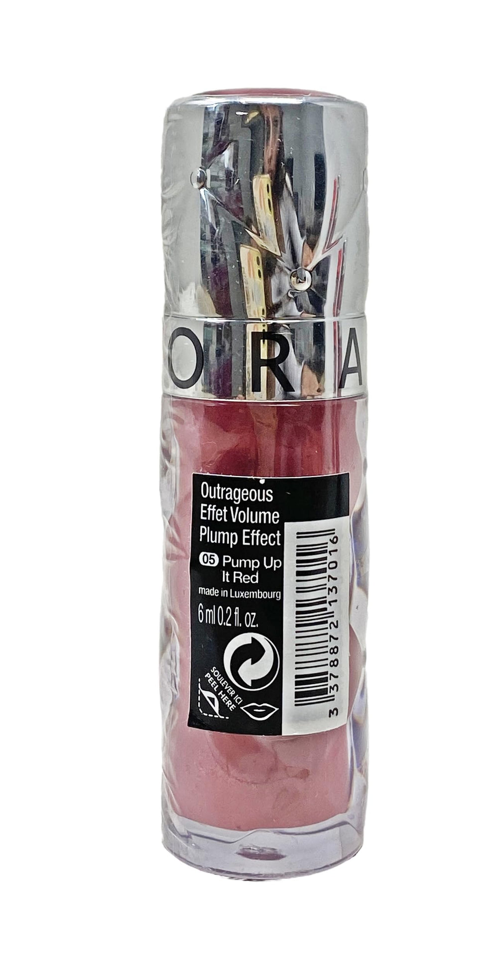 SEPHORA Collection Outrageous Plump Lip Gloss berry red swatch showing rich color and hydration
