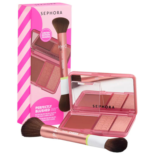 SEPHORA Collection Perfectly Blushed Set palette Cheek Pincher for a natural rosy glow on cheeks.