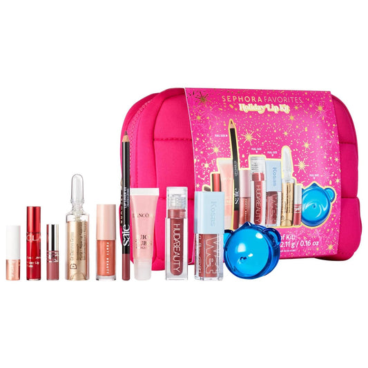 SEPHORA Lip Value Set glosses close-up, showcasing shades and glossy texture for versatile looks.