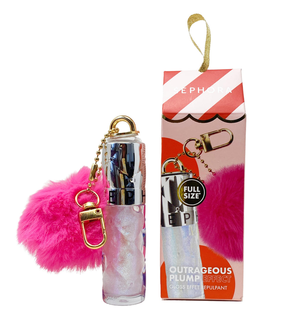 SEPHORA Collection Outrageous Ornament Cosmic Kiss bottle pour adds luminous shine and a fuller look.
