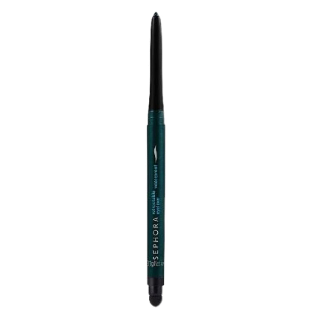 Sephora Collection waterproof retractable eyeliner in Forest Green for precise, long-lasting eye definition.