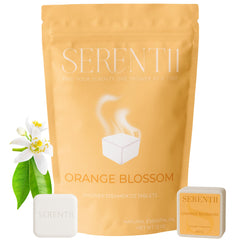 Serentii Orange Blossom shower steamer pack delivers spa-like aromatherapy for relaxation.