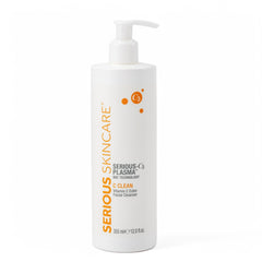 Serious Skincare Hydrating C Cleanser bottle with pump for gentle cleansing on mature skin