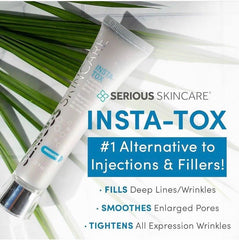 Serious Skincare INSTA-TOX eye-area application supports brow and crow’s feet areas