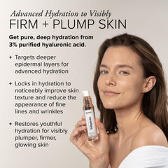 Serovital TriHydrate gel texture visible for smooth, hydrated skin.