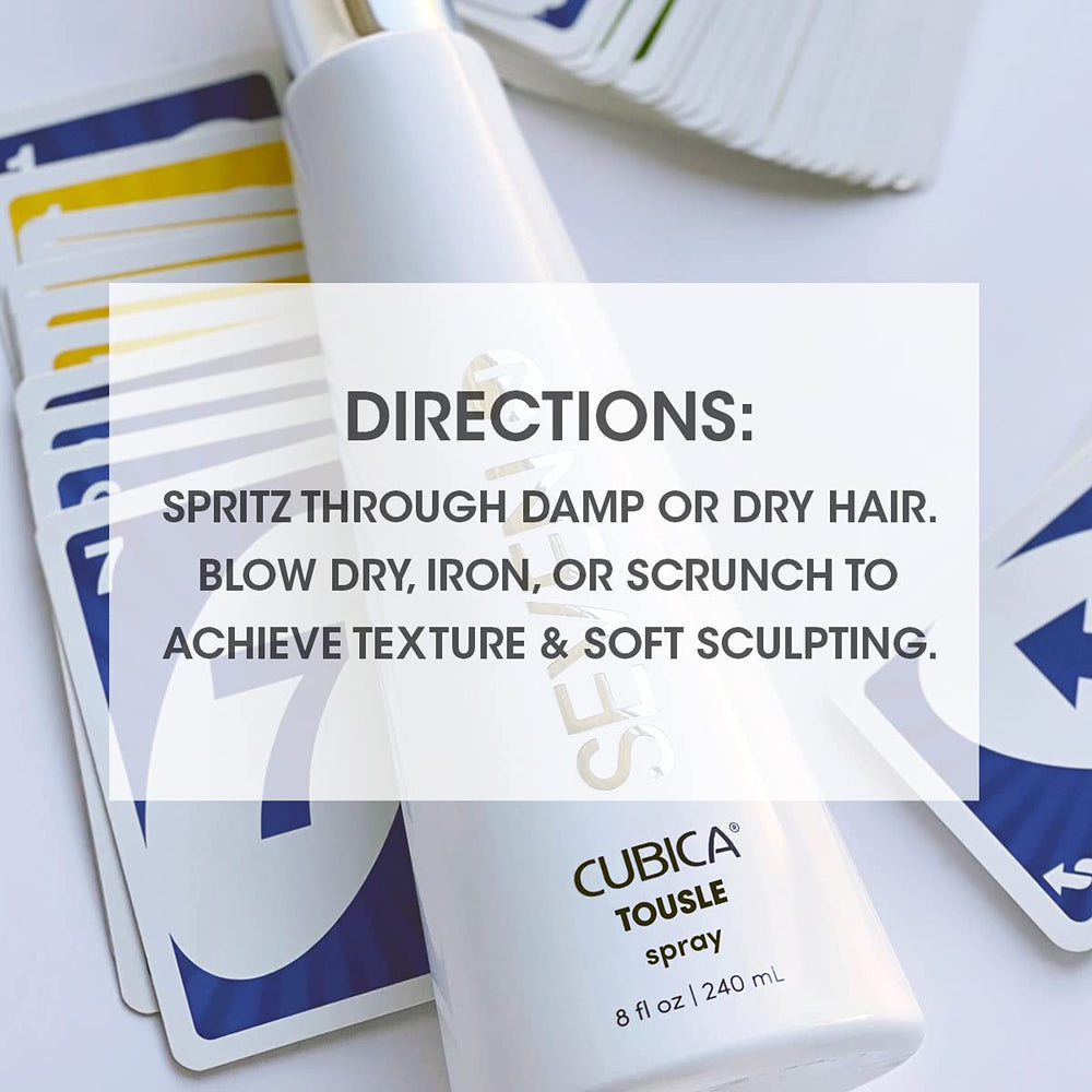 SEVEN Cubica Tousle beachy waves result emphasizes texture and movement.