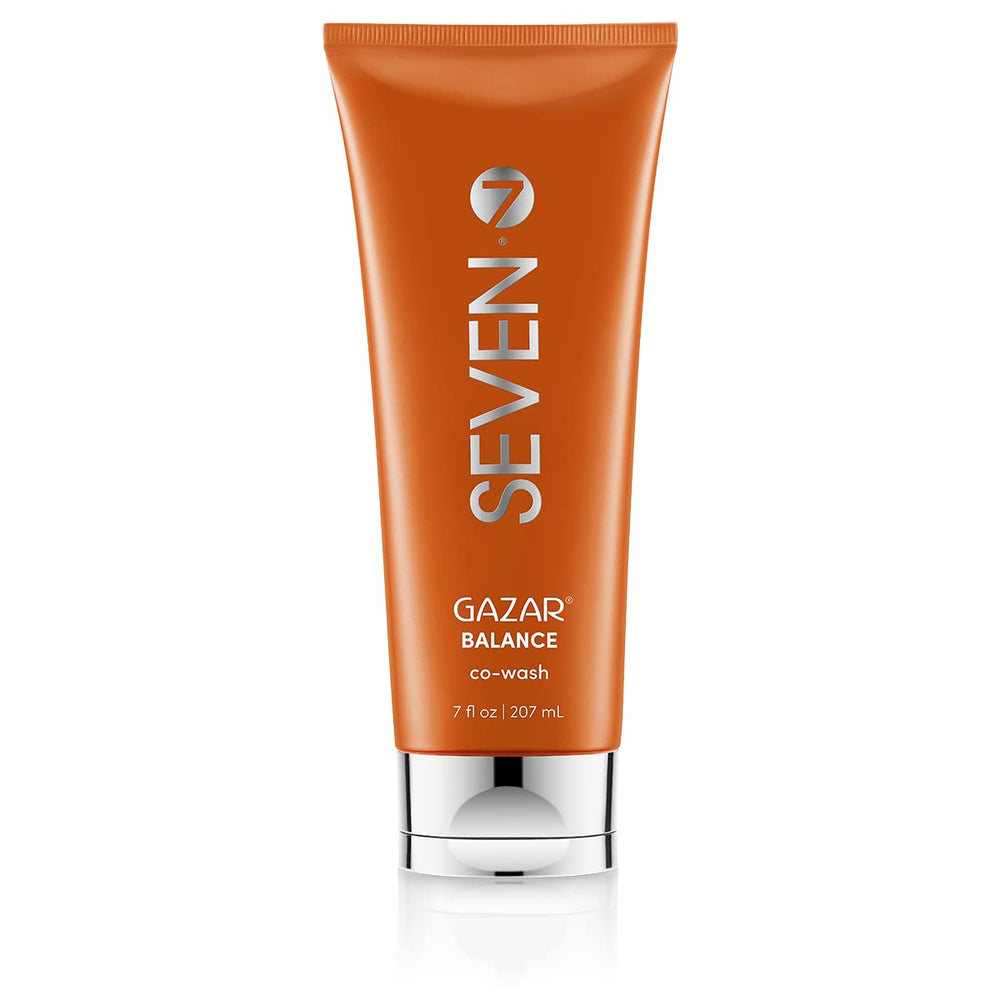 SEVEN GAZAR BALANCE bottle pour for gentle cleanse and balanced moisture.