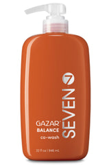SEVEN GAZAR BALANCE bottle pour, gentle cleansing for curly and dry hair.