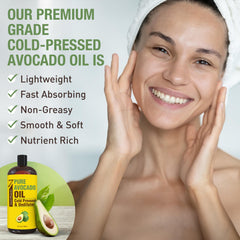 Seven Minerals Avocado Oil skin-application for face and body care