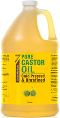 Seven Minerals castor oil bottle 1 gallon for versatile at-home use