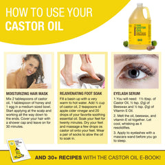Skin massage with Seven Minerals castor oil for dry areas
