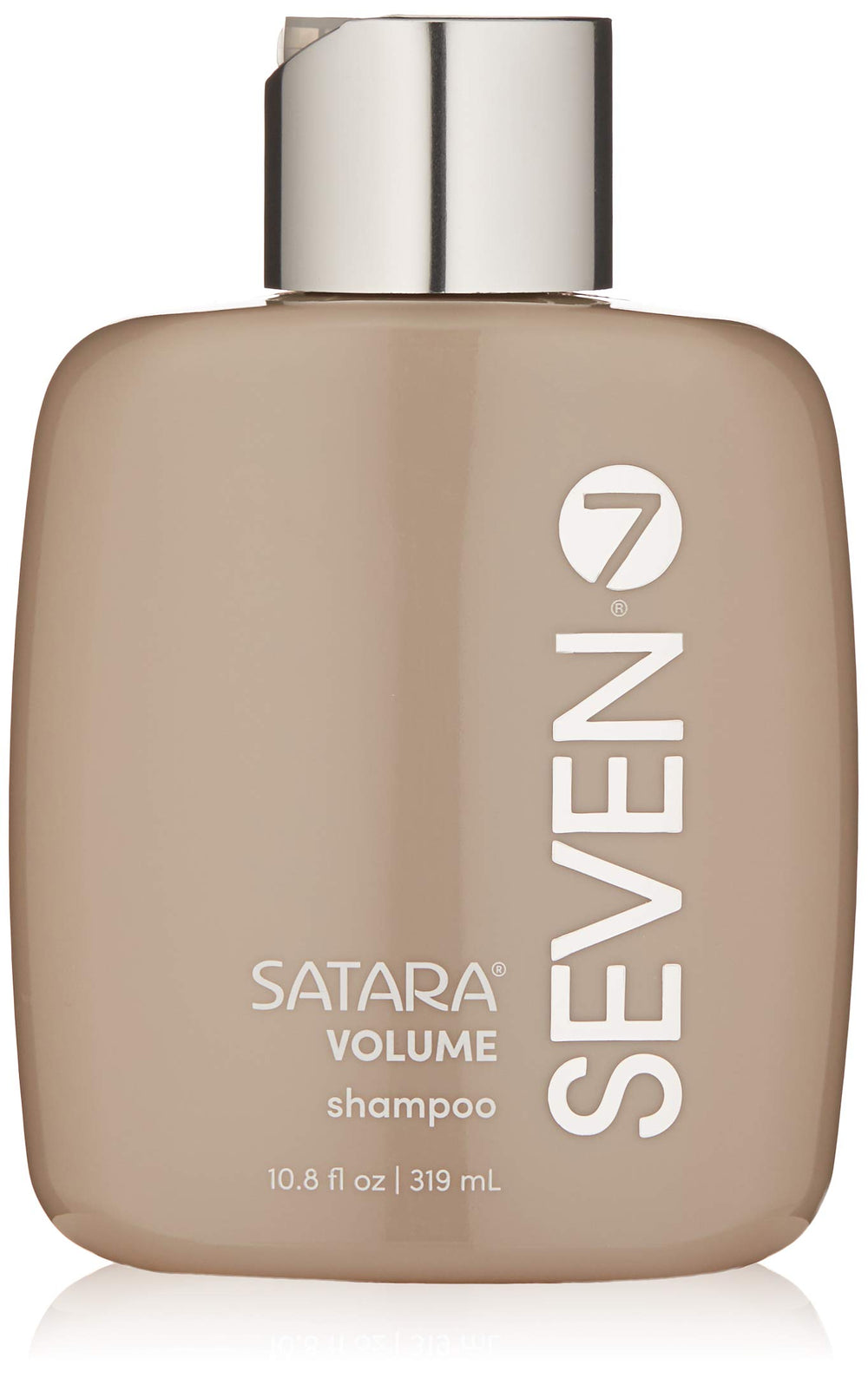 SEVEN Satara Volume Shampoo bottle showcases volumizing formula for fine hair.