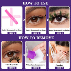 7C SEVENCROWN magnetic system enables quick, secure lash application and removal.