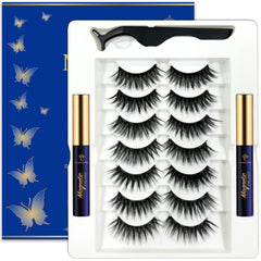 7C SEVENCROWN Magnetic Eyelashes create a natural cat-eye look with secure magnets.