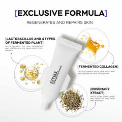 SEYOUL SOS Radiance Ampoule dropper applying serum to skin demonstrating quick absorption