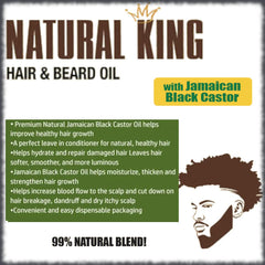 SFC Natural King Jamaican Black Castor Oil ingredient panel.
