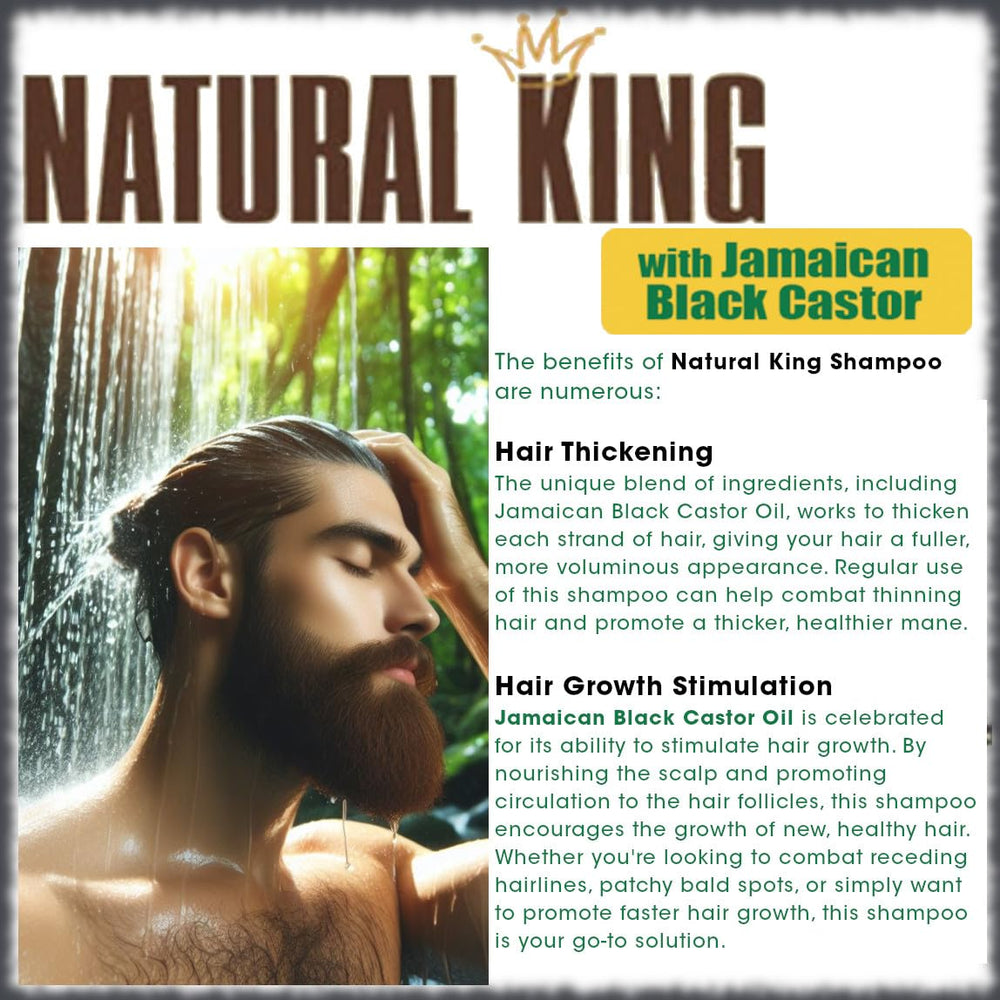 SFC Natural King shampoo packaging front view on white.
