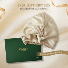 SGMSILK care instructions visual suggests gentle washing and air drying