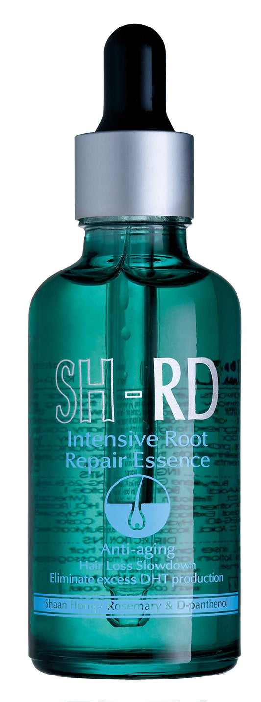 SH-RD Intensive Scalp Essence bottle close-up for lightweight scalp nourishment.