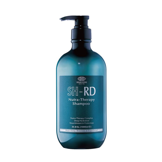 SH-RD Nutra-Therapy Shampoo bottle close-up for daily hydration.