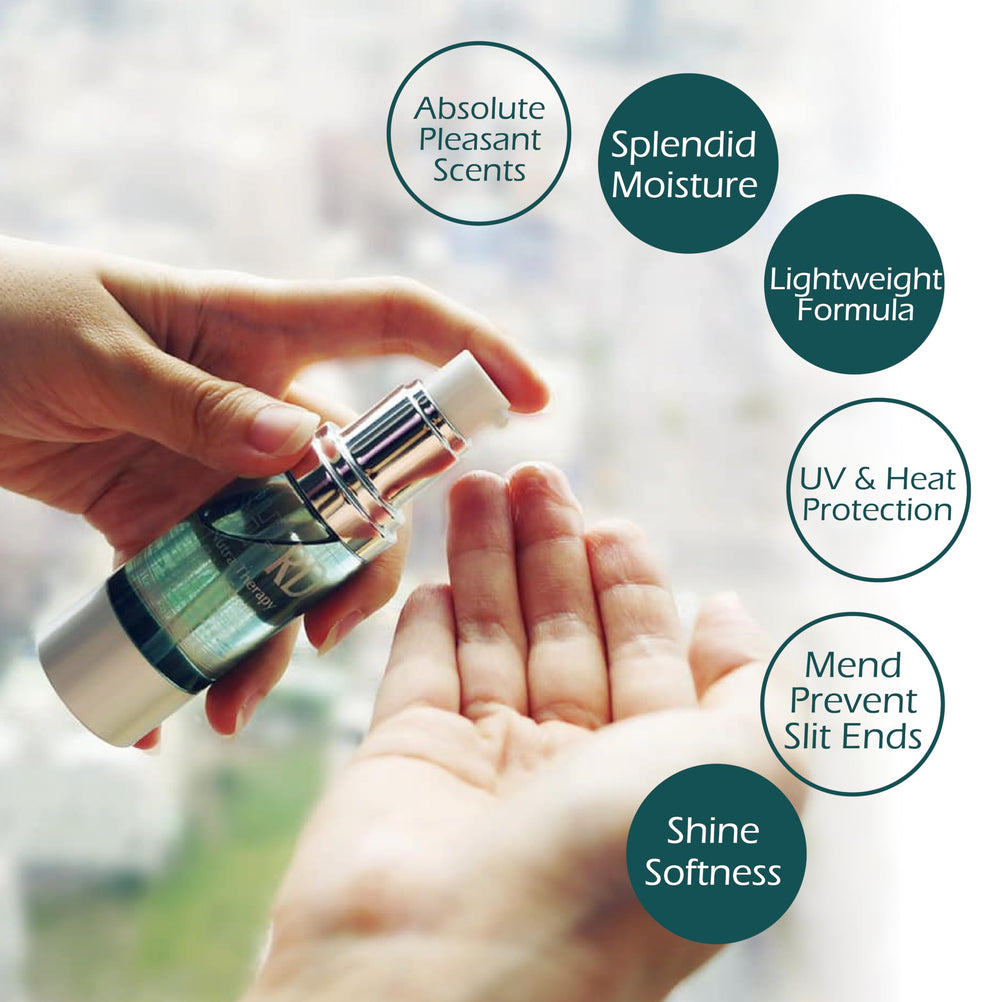 SH-RD Shine Serum on frizz-prone sections for smoother, glossy strands