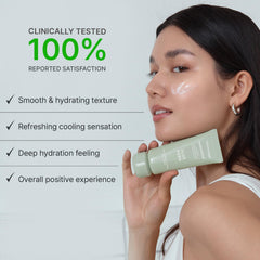 Shaishaishai Aloe PDRN Cooling Cream being applied with a cooling sensation